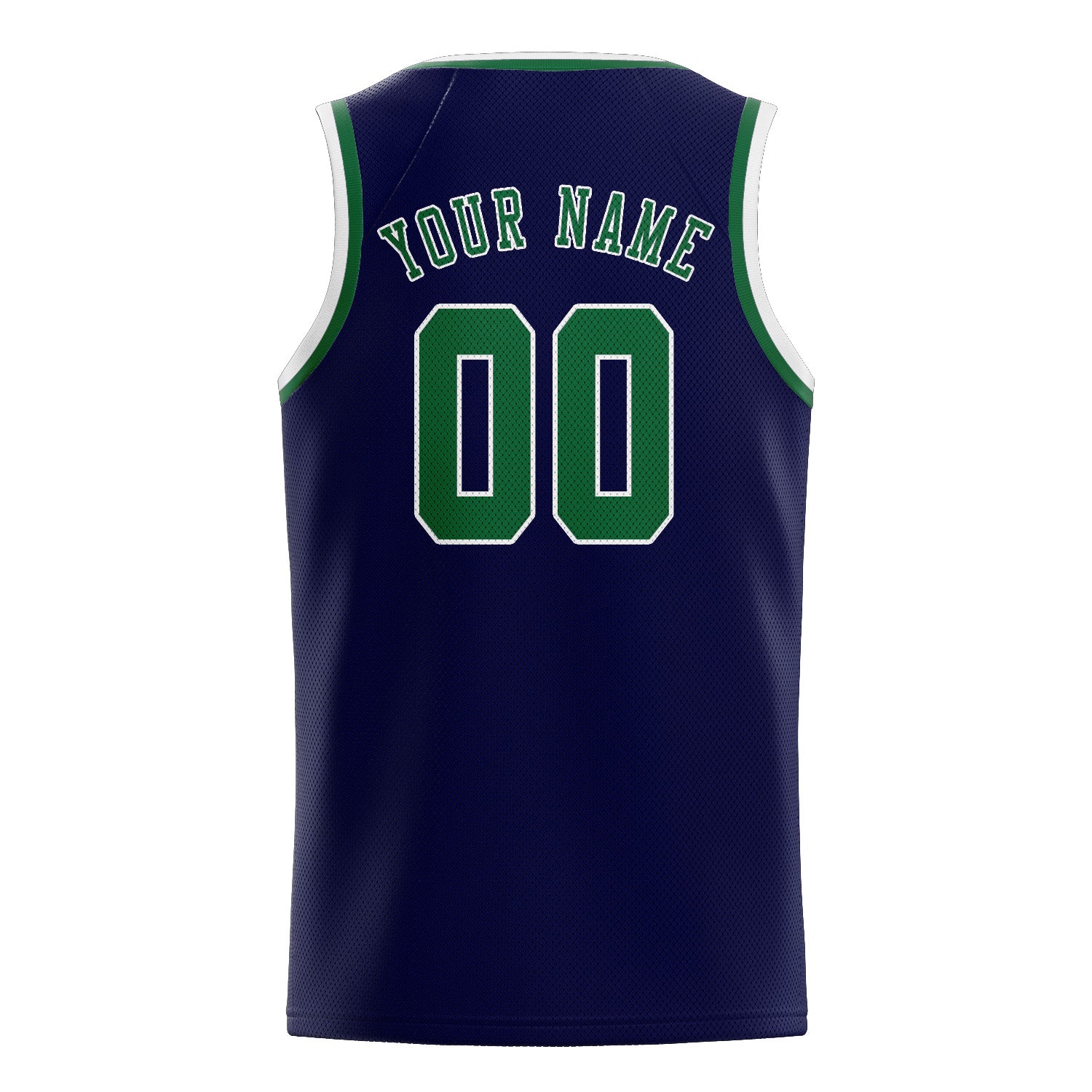 Maillot de basketball personnalisé vert marine