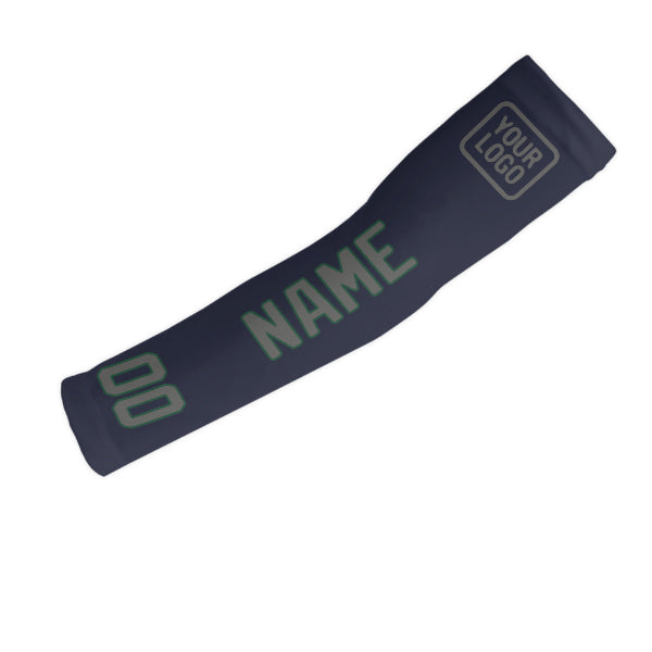 Manchon personnalisé bleu marine et gris foncé