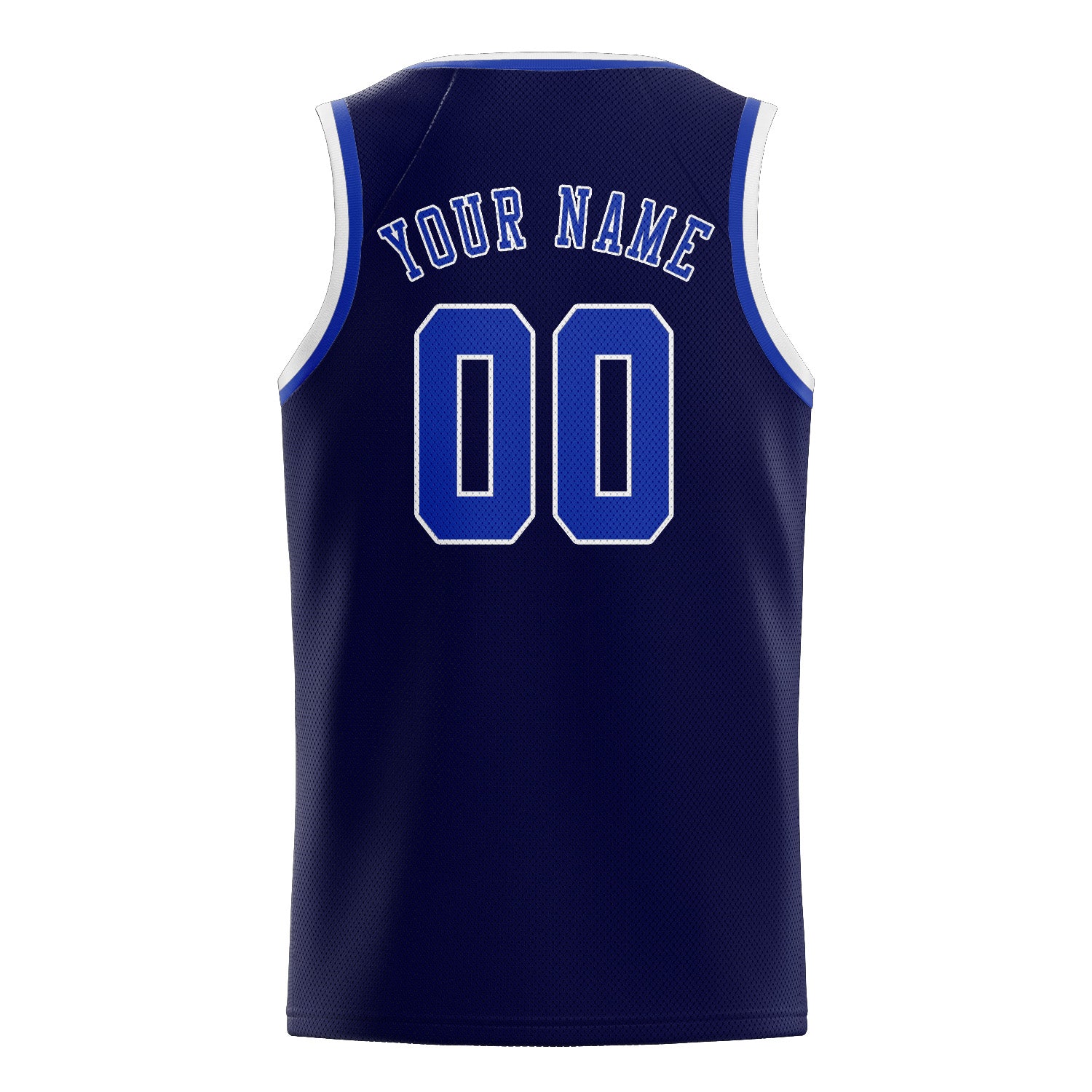Maillot de basketball personnalisé bleu marine et ciel