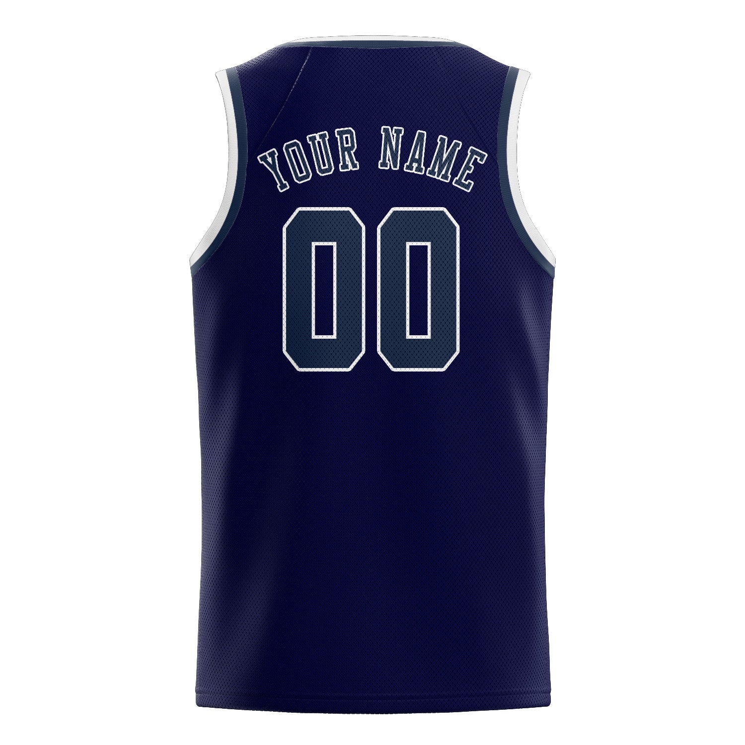 Maillot de basketball bleu marine personnalisé