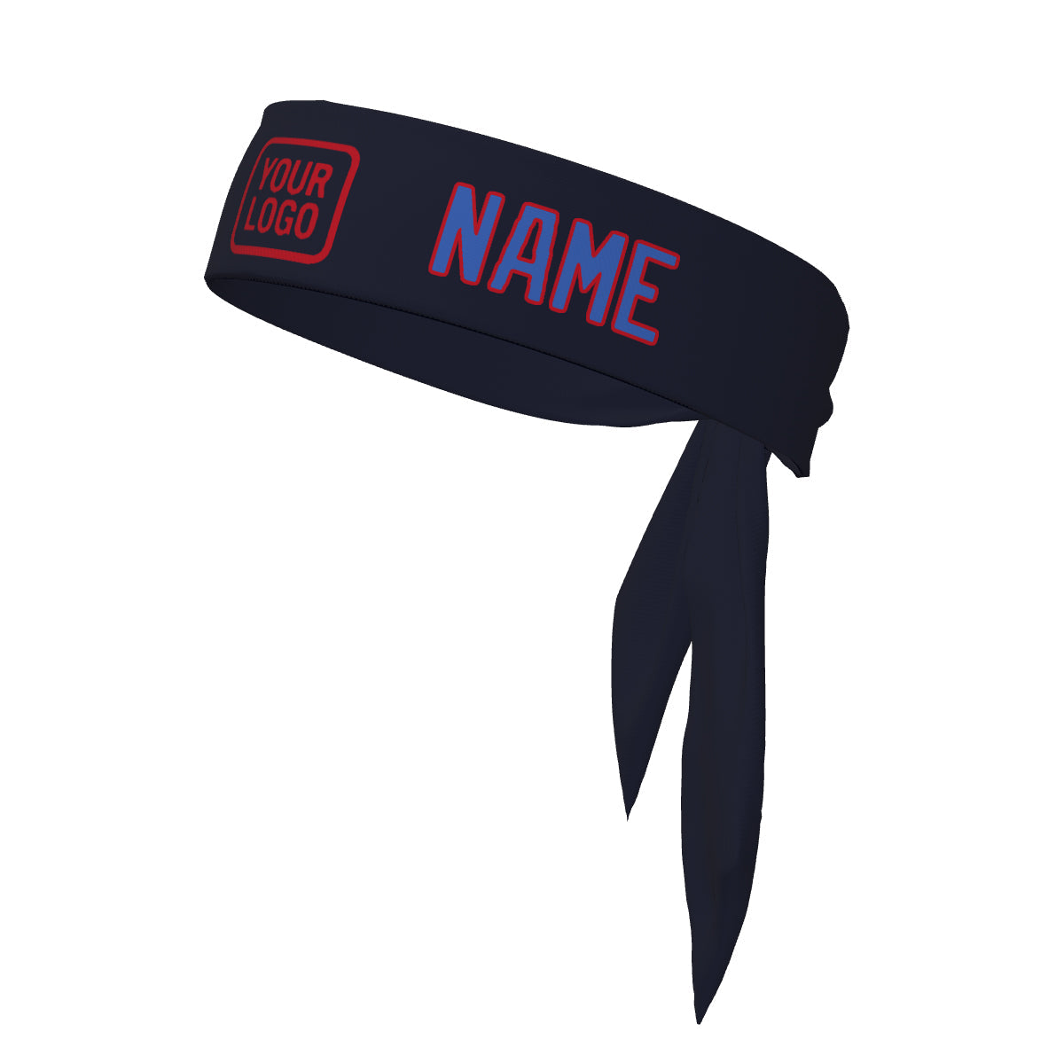 Bandeau personnalisé bleu marine ciel
