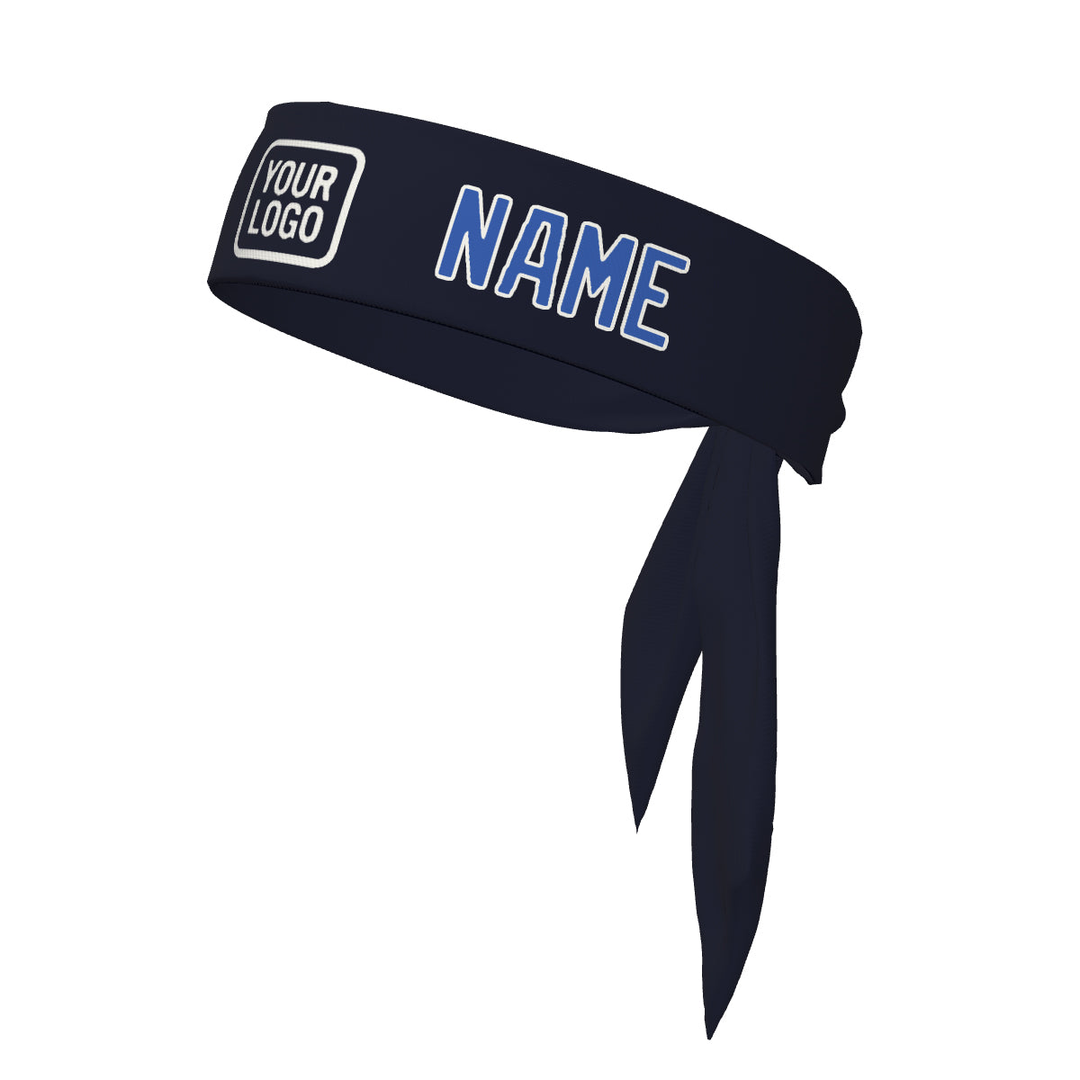 Bandeau personnalisé bleu marine ciel