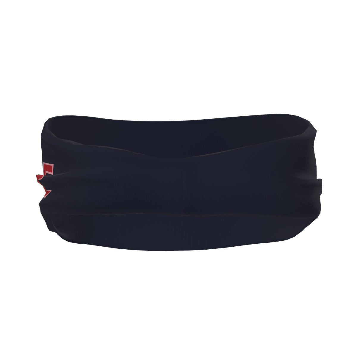 Bandeau de sport personnalisé bleu marine et rouge