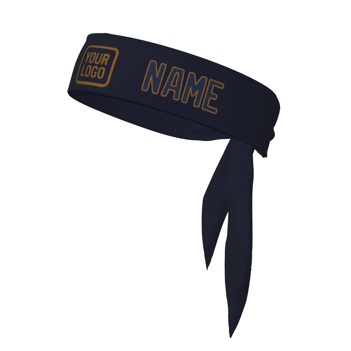 Bandeau bleu marine personnalisé