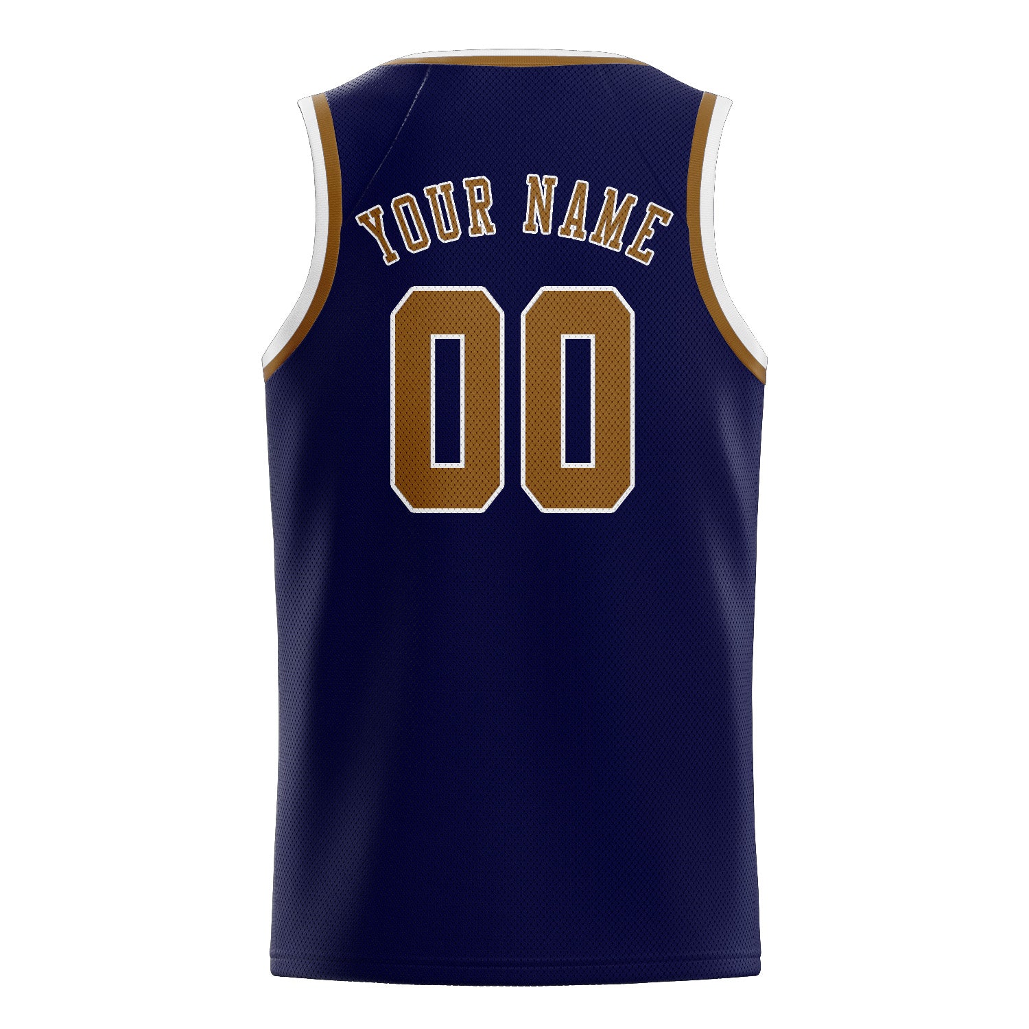 Maillot de basketball personnalisé bleu marine kaki