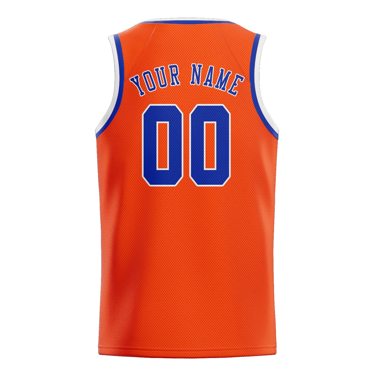 Maillot de basketball personnalisé orange, rouge et bleu ciel