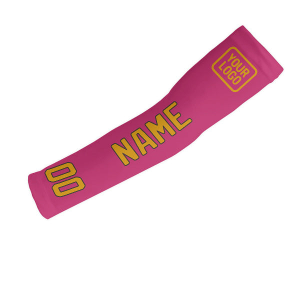 Manchon personnalisé rose et jaune
