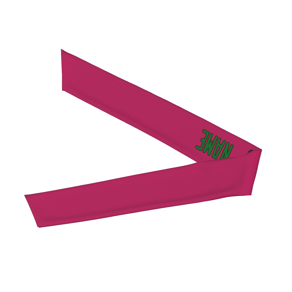 Bandeau personnalisé rose et vert émeraude