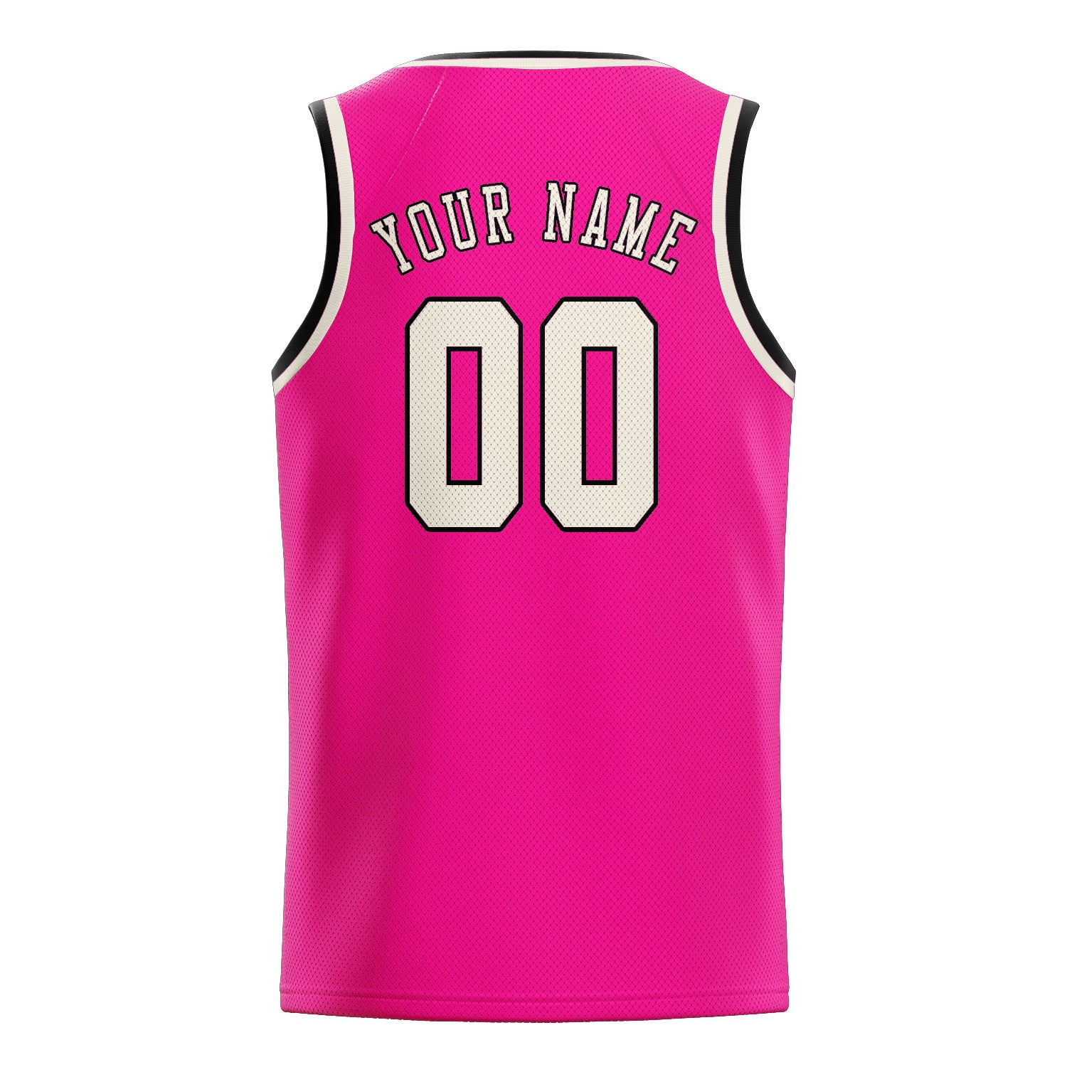 Maillot de basketball rose crème personnalisé