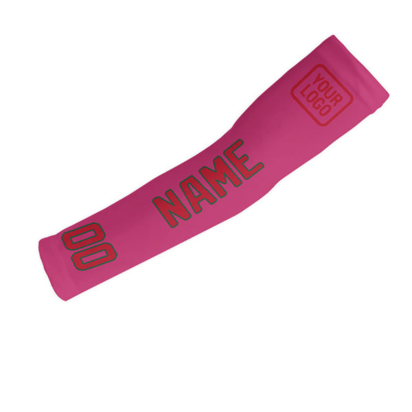 Manchon personnalisé rose et rouge