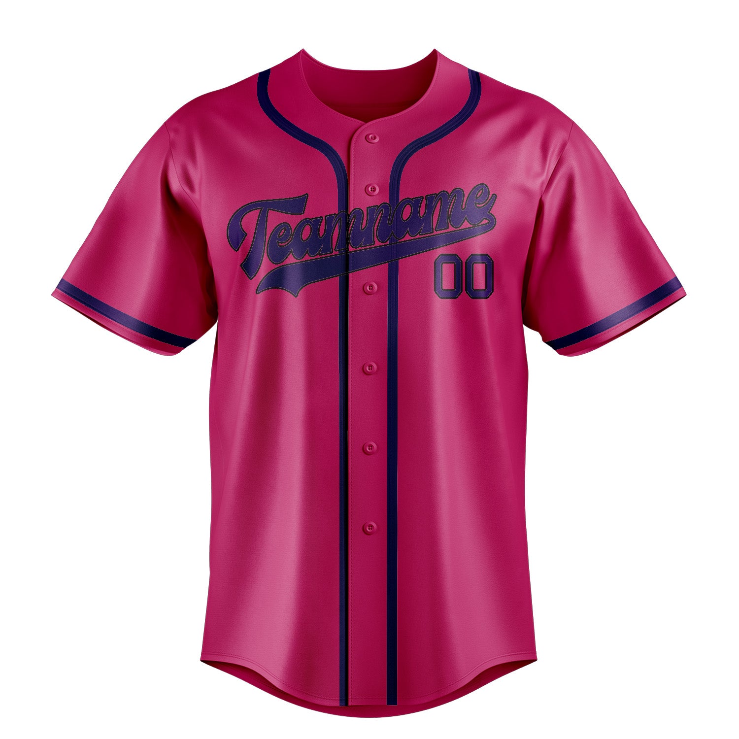 Maillot de baseball personnalisé rose et violet