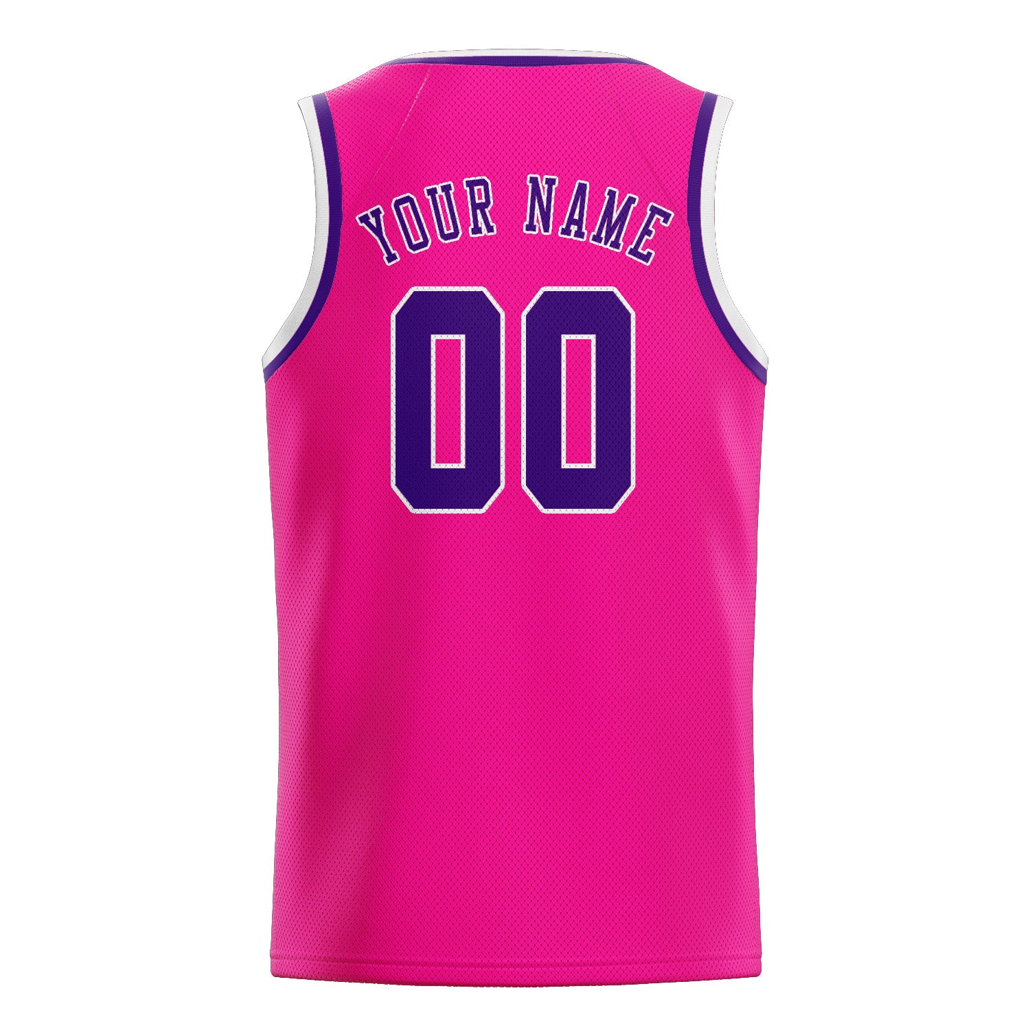 Maillot de basketball rose et violet personnalisé