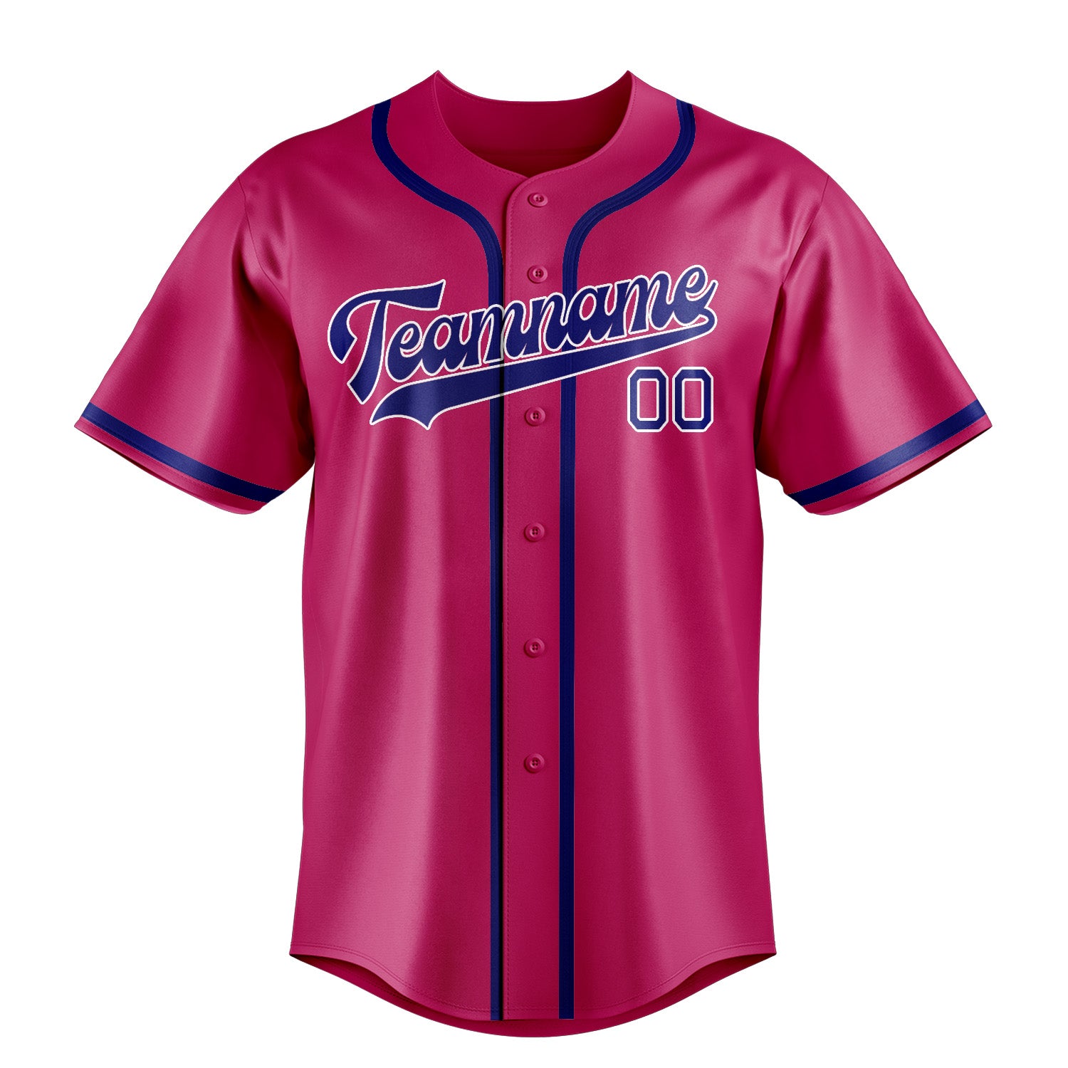 Maillot de baseball personnalisé rose et bleu ciel