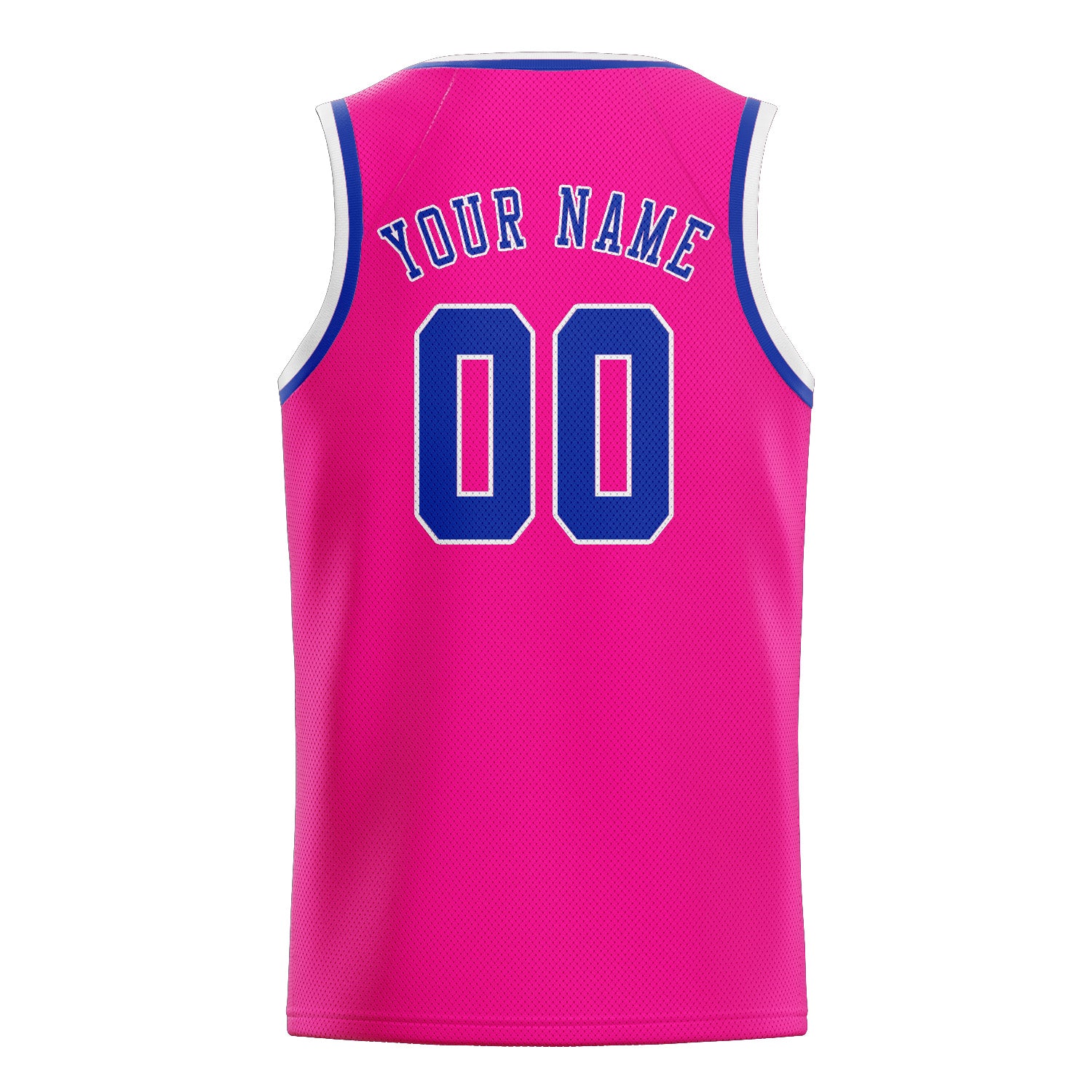 Maillot de basketball personnalisé rose et bleu ciel