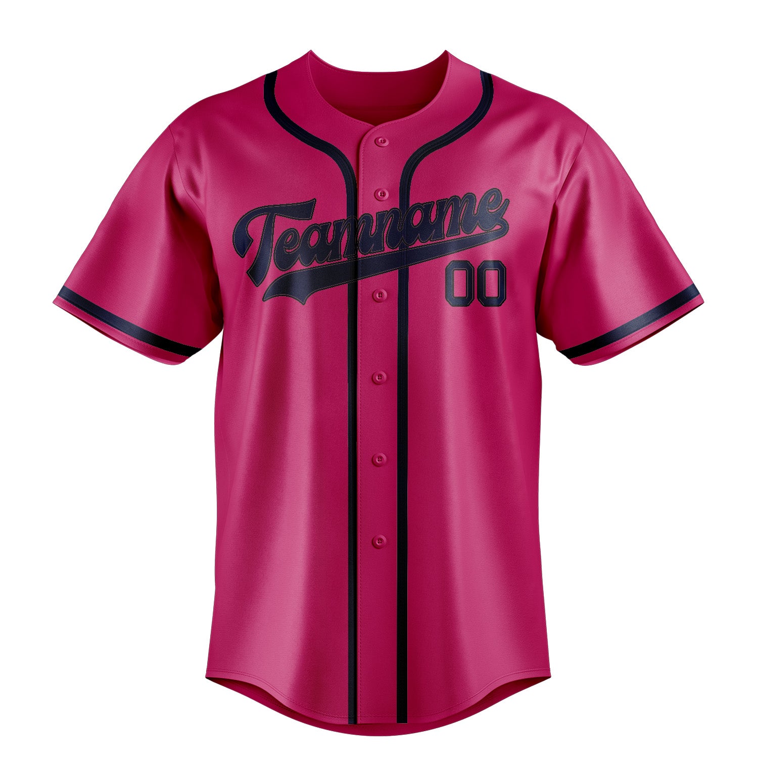 Maillot de baseball personnalisé rose et bleu