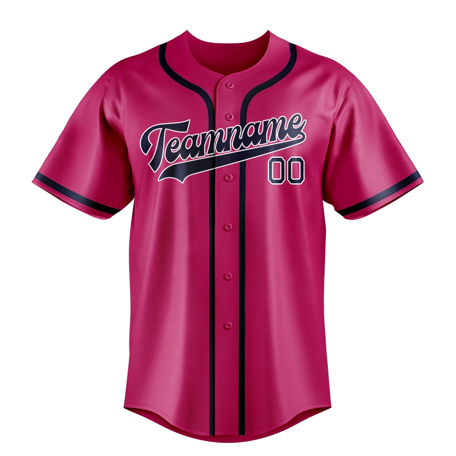 Maillot de baseball personnalisé rose et bleu