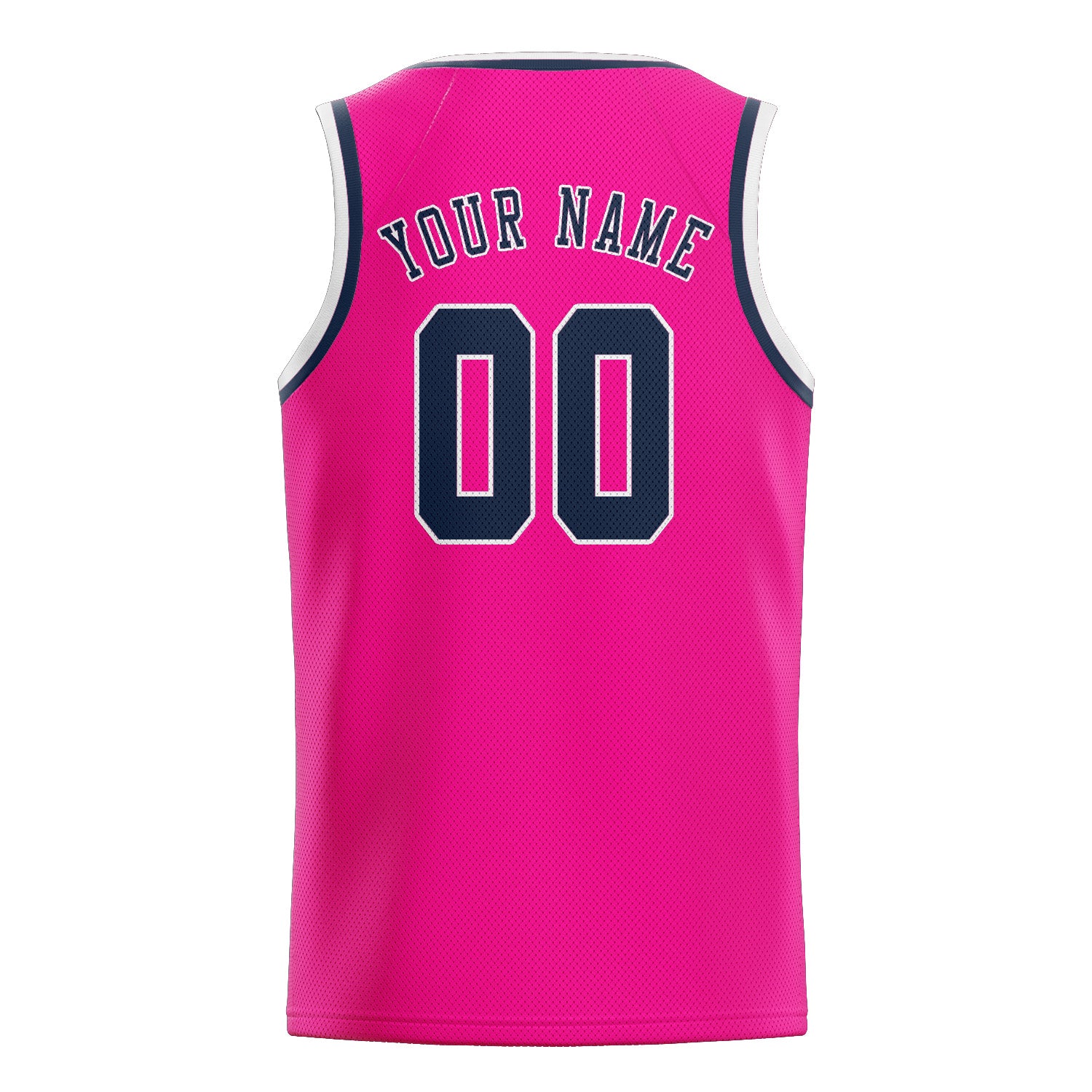 Maillot de basketball personnalisé rose et bleu
