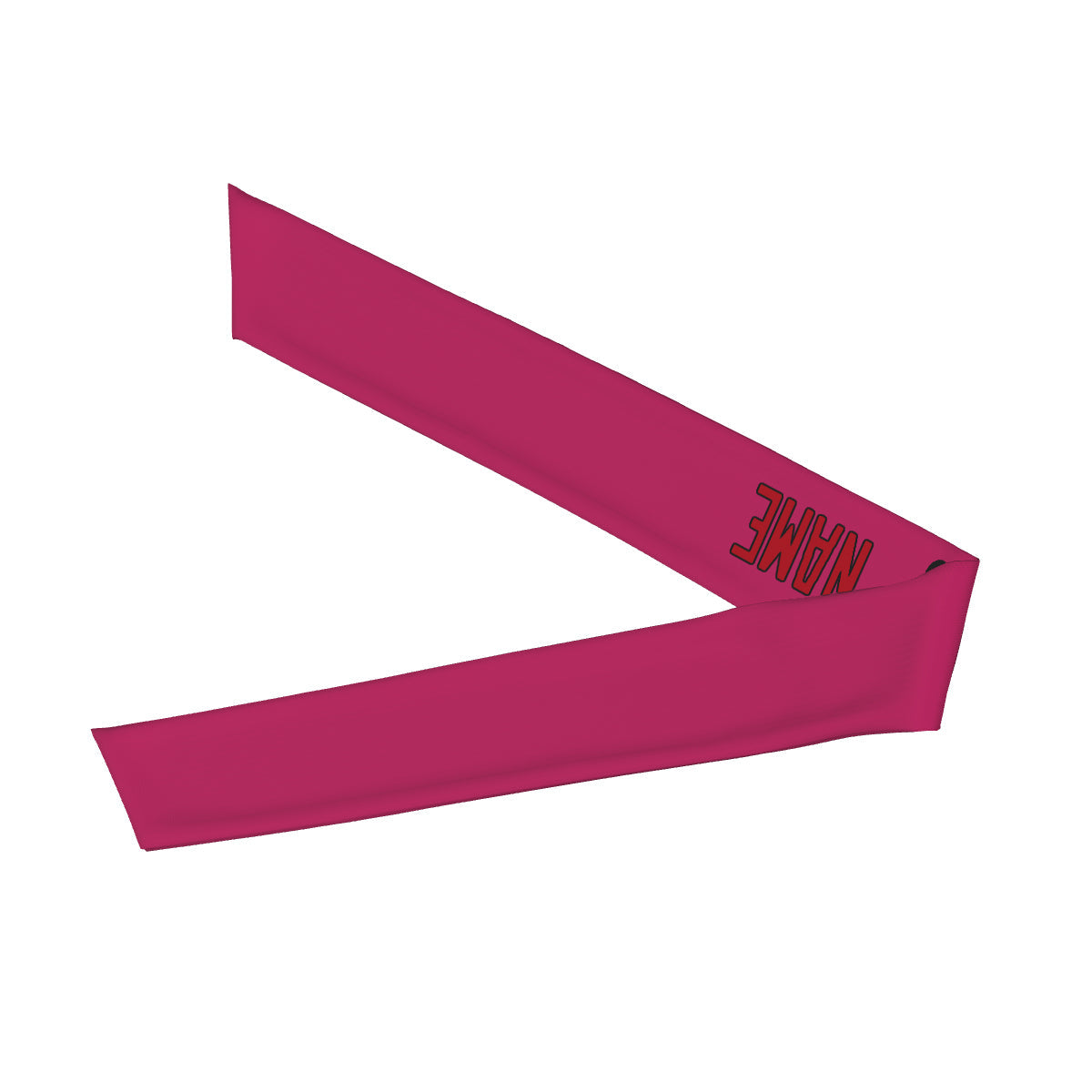 Bandeau rose et rouge personnalisé