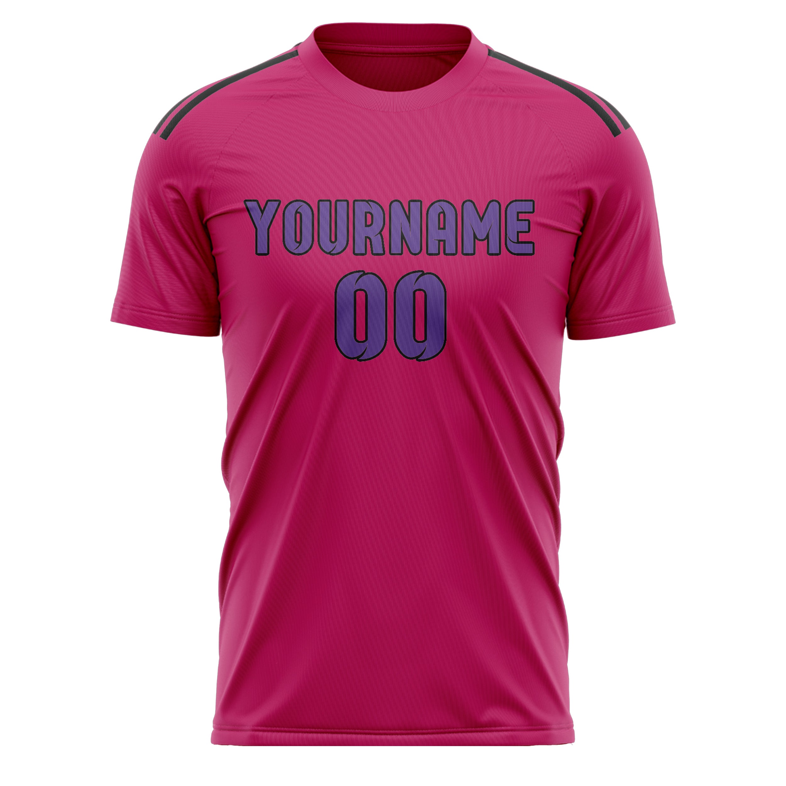 Maillot de football personnalisé rose et violet clair