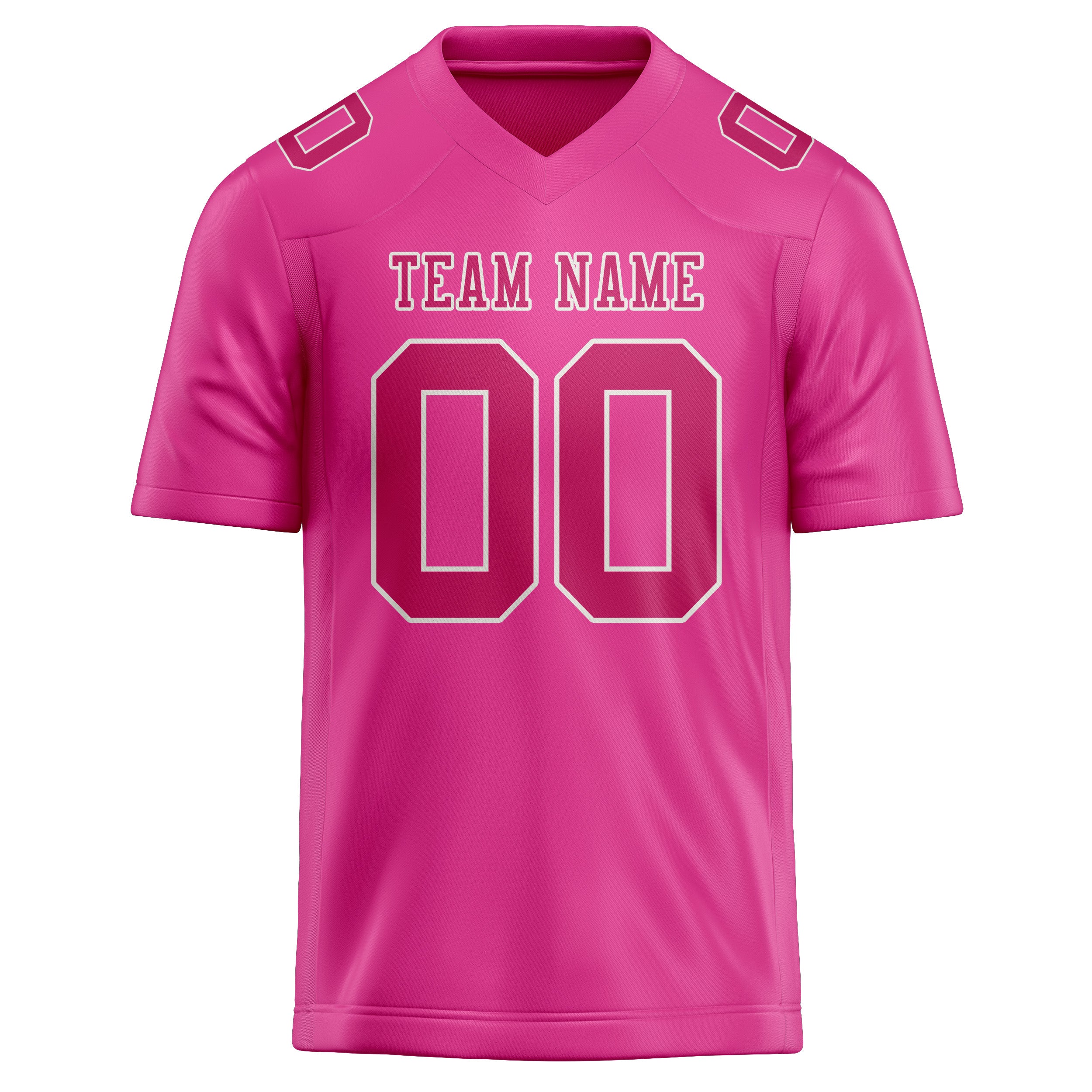 Maillot de football rose personnalisé