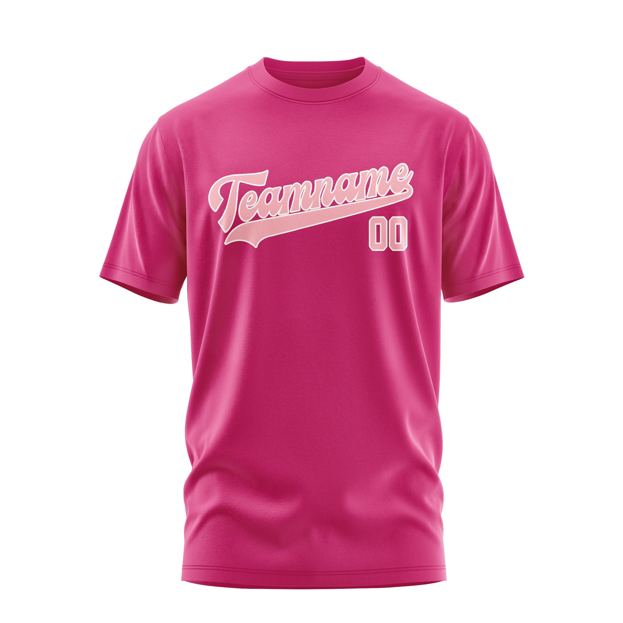 T-shirt rose clair personnalisé