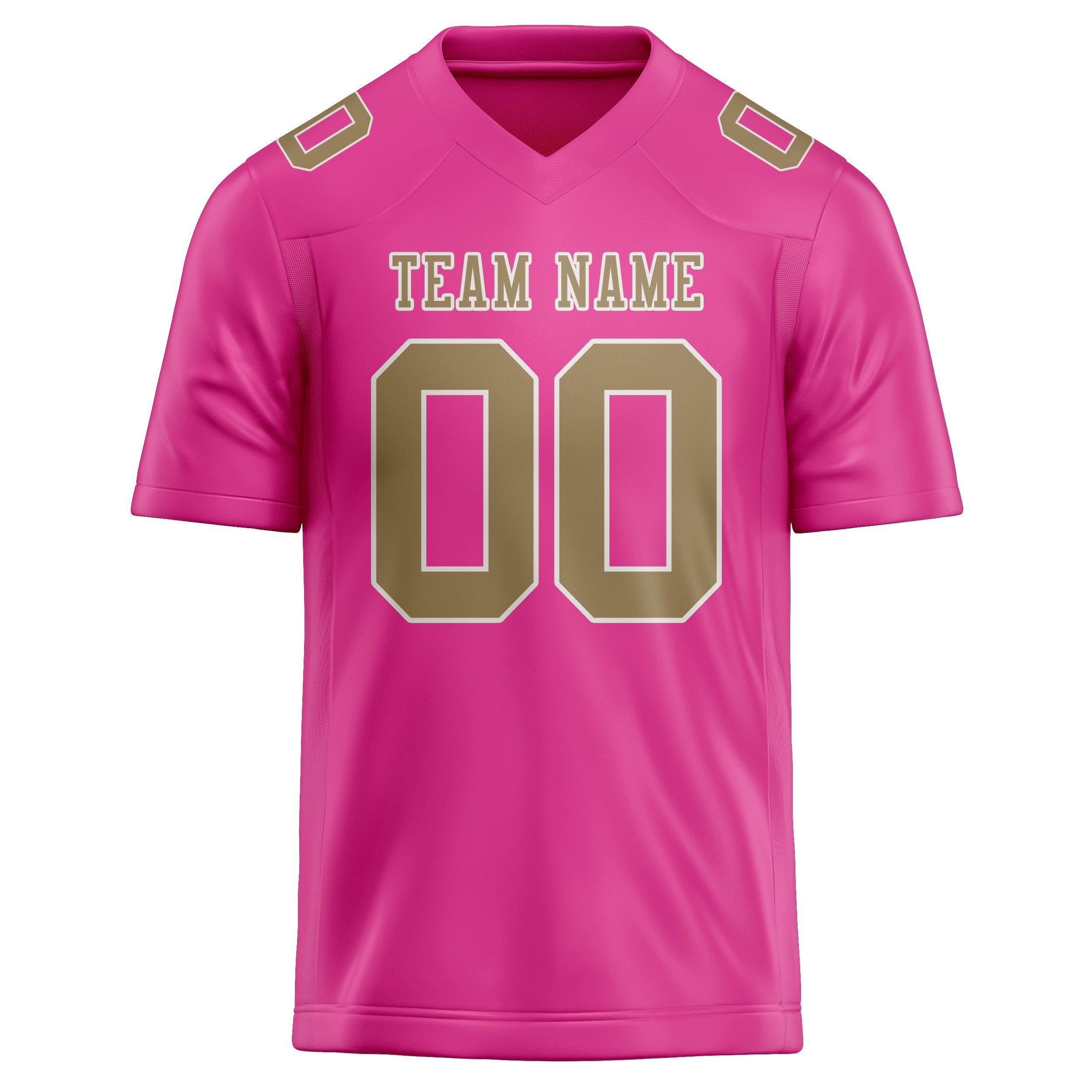Maillot de football rose clair personnalisé