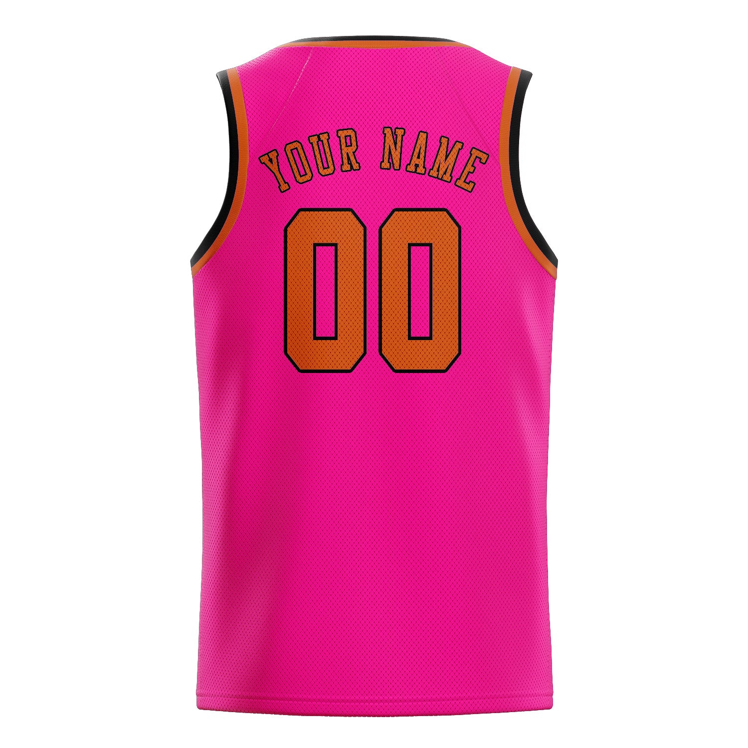 Maillot de basketball rose et orange personnalisé