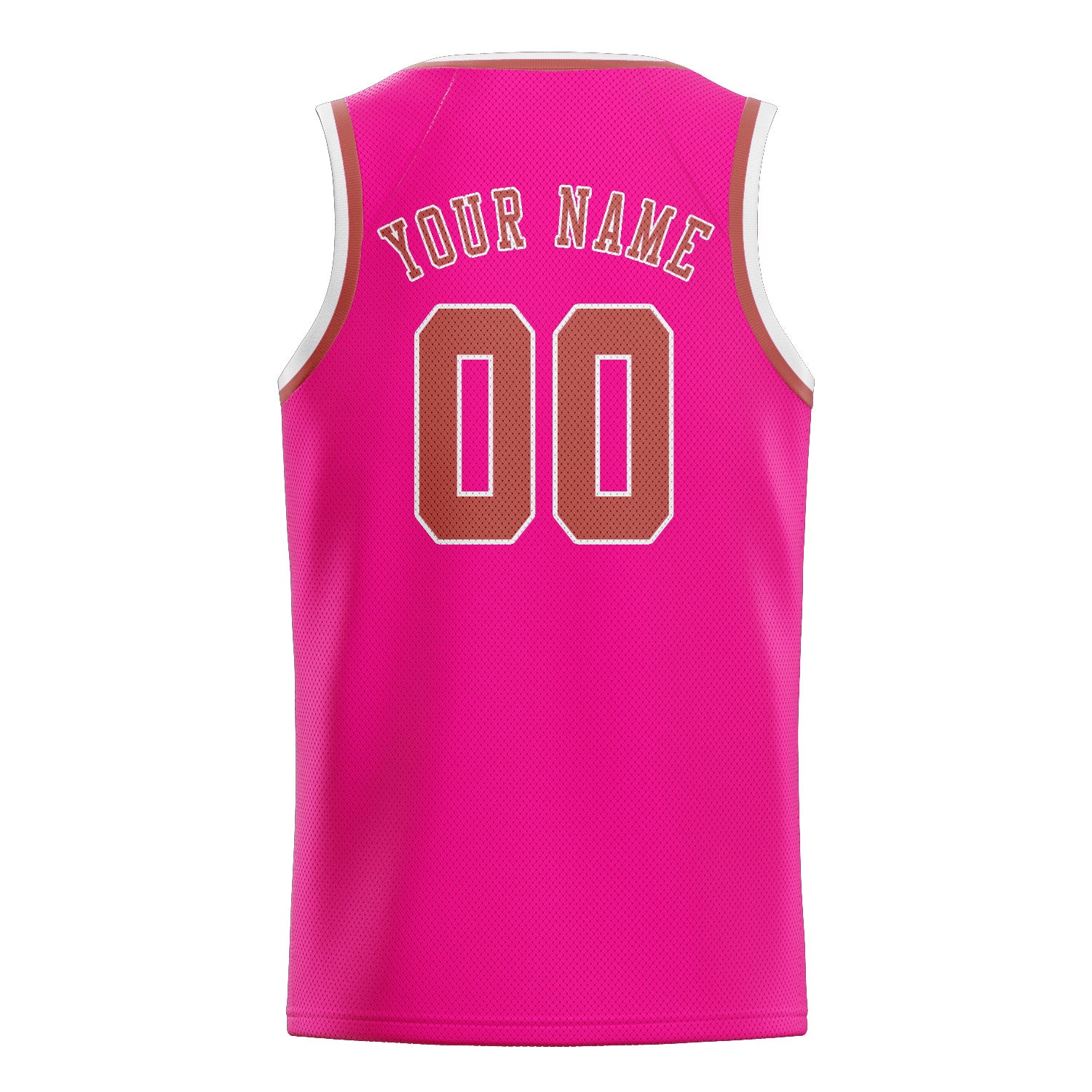 Maillot de basketball personnalisé rose cuivré rose