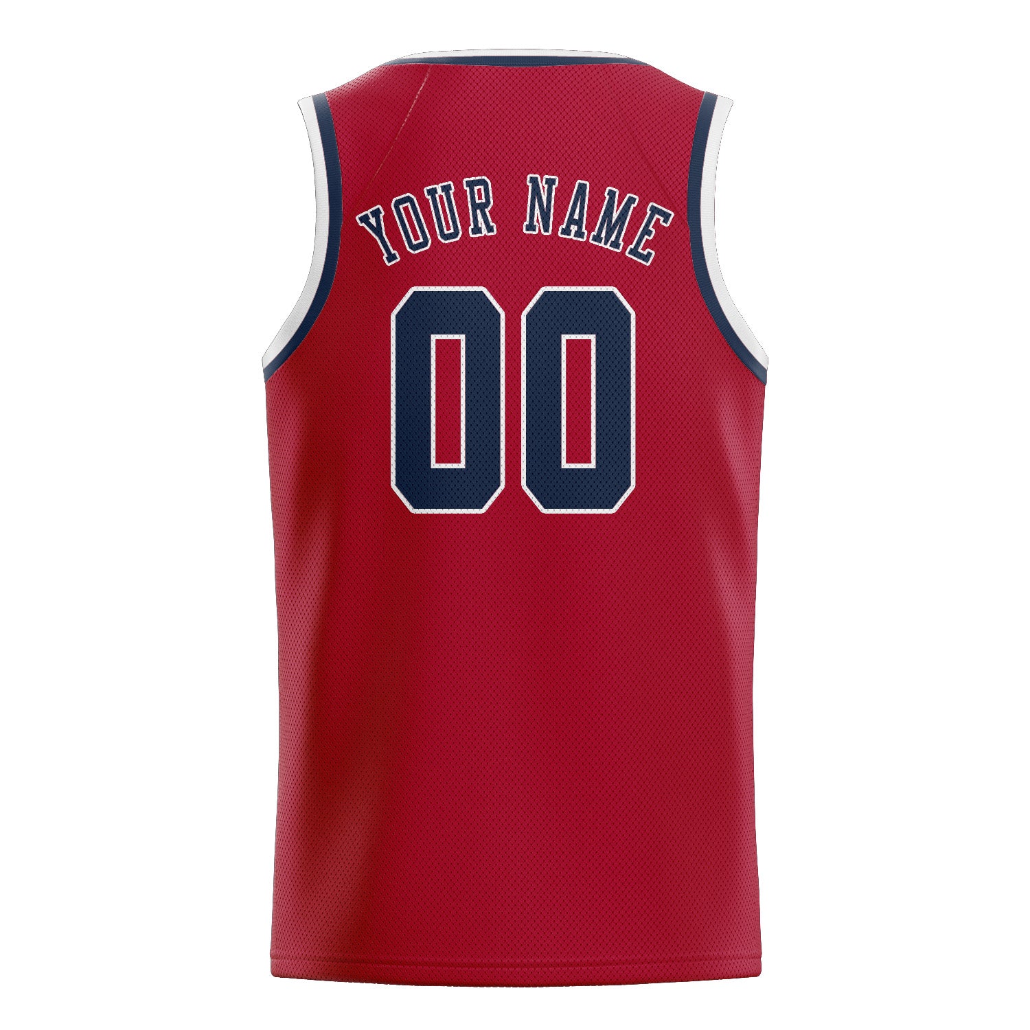 Maillot de basketball personnalisé rouge et bleu