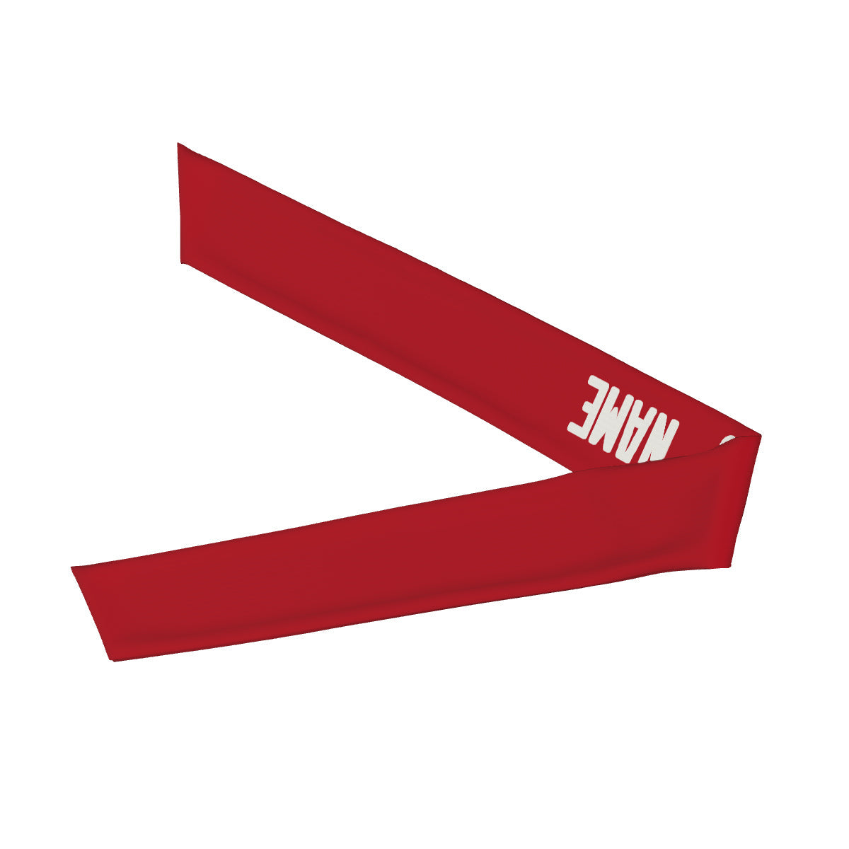 Custom Red White Headband