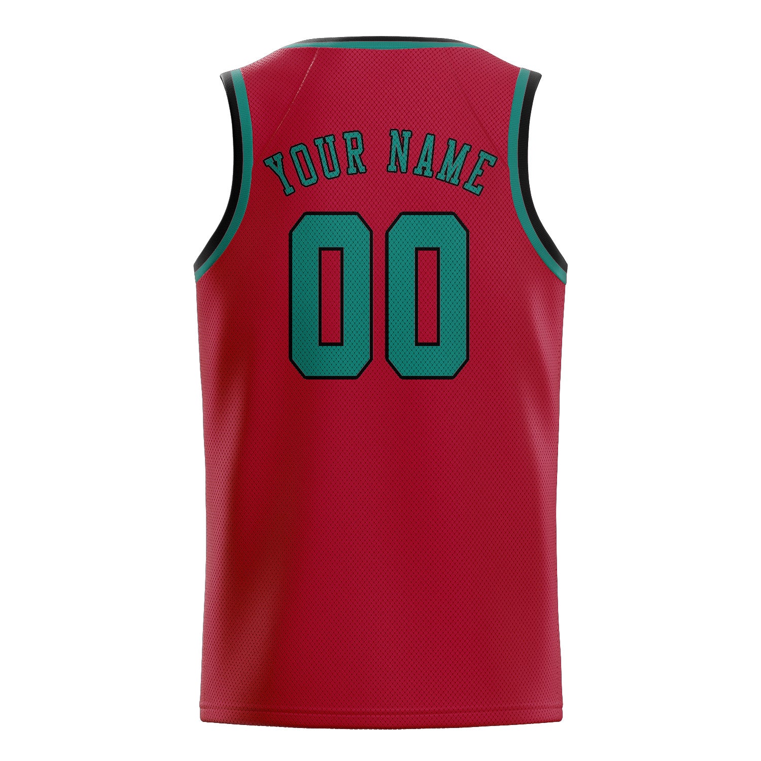 Maillot de basketball personnalisé rouge, bleu et vert