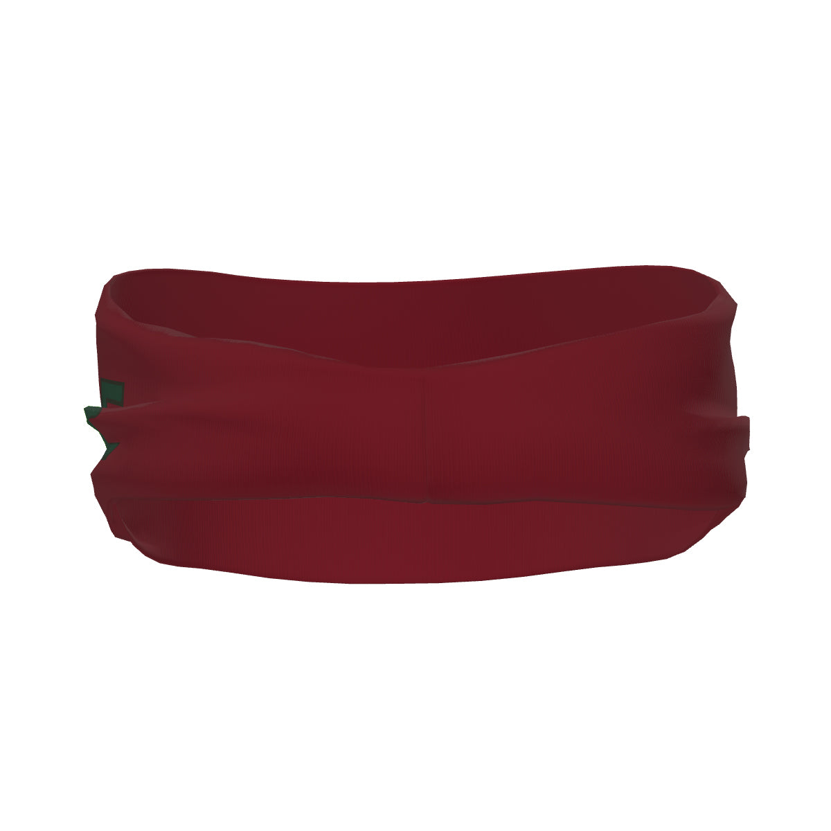 Bandeau de sport personnalisé rouge cramoisi et vert