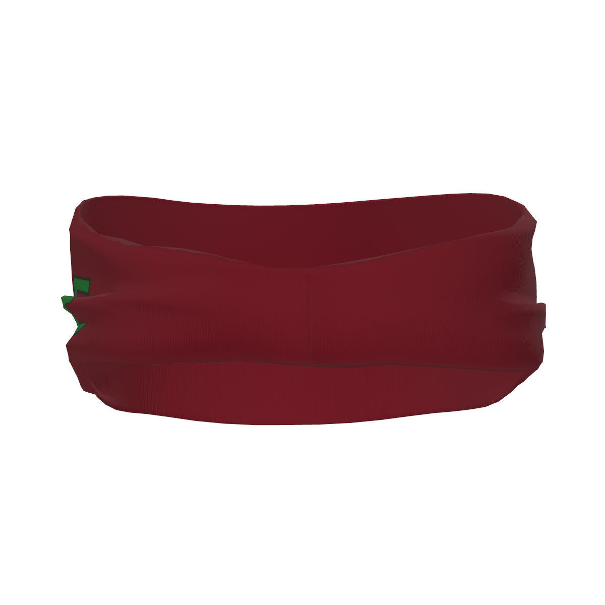 Bandeau de sport personnalisé rouge cramoisi et vert émeraude