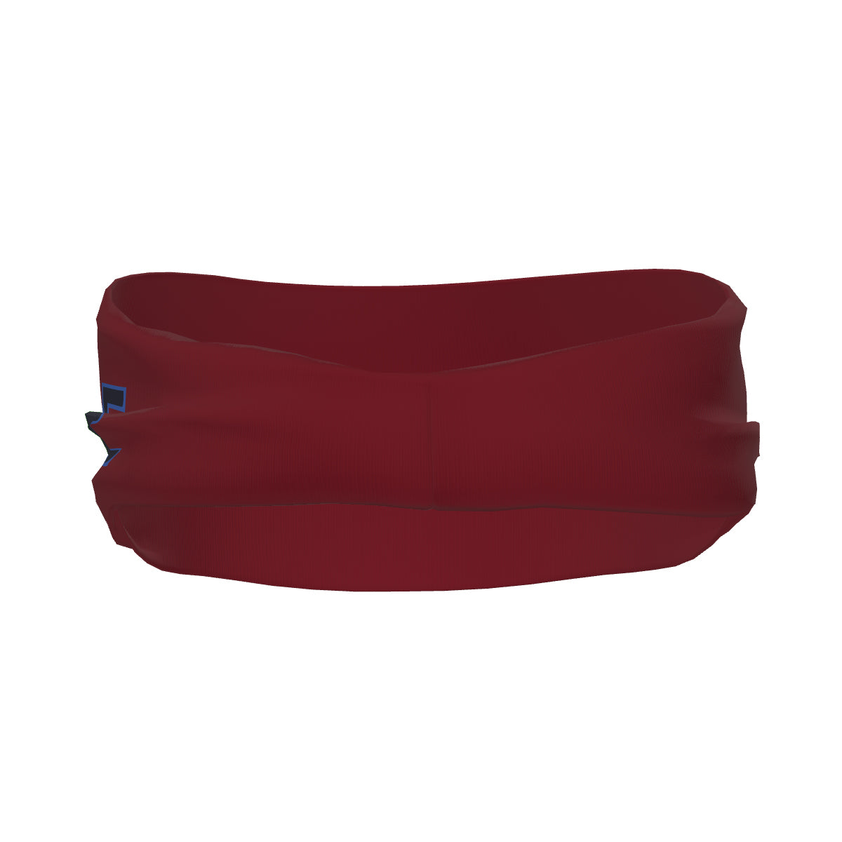 Bandeau de sport personnalisé rouge cramoisi et marine