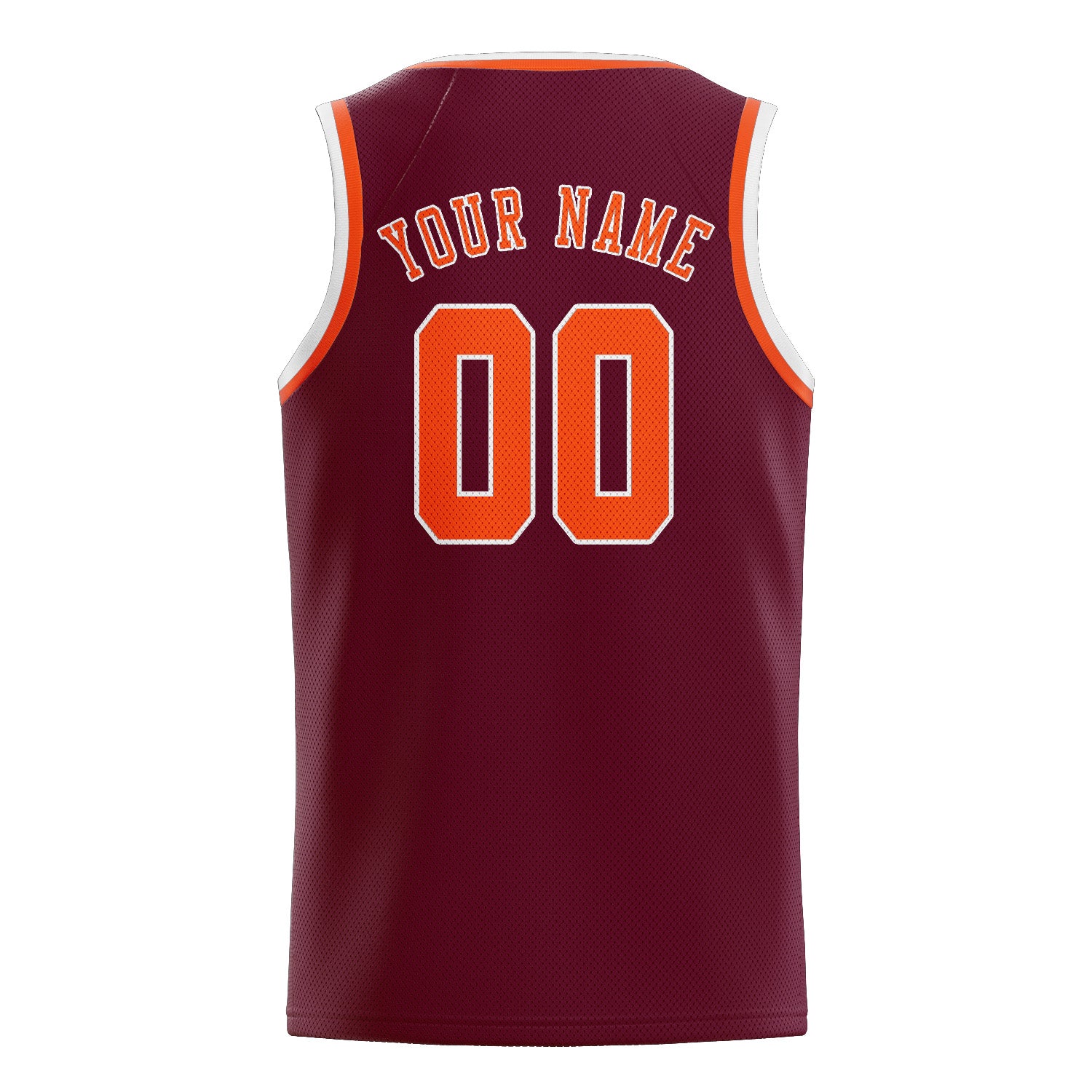 Maillot de basketball personnalisé rouge cramoisi, orange et rouge