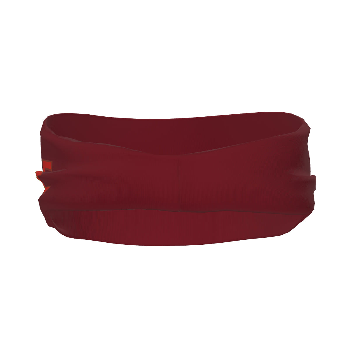 Bandeau de sport personnalisé rouge cramoisi et orange