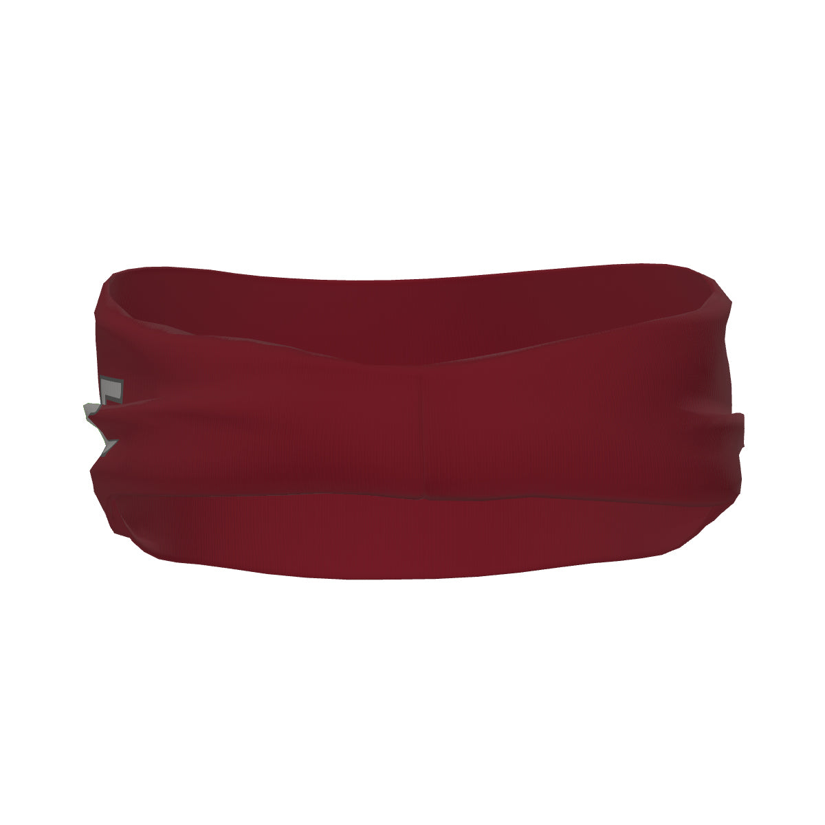 Bandeau de sport personnalisé rouge cramoisi et gris