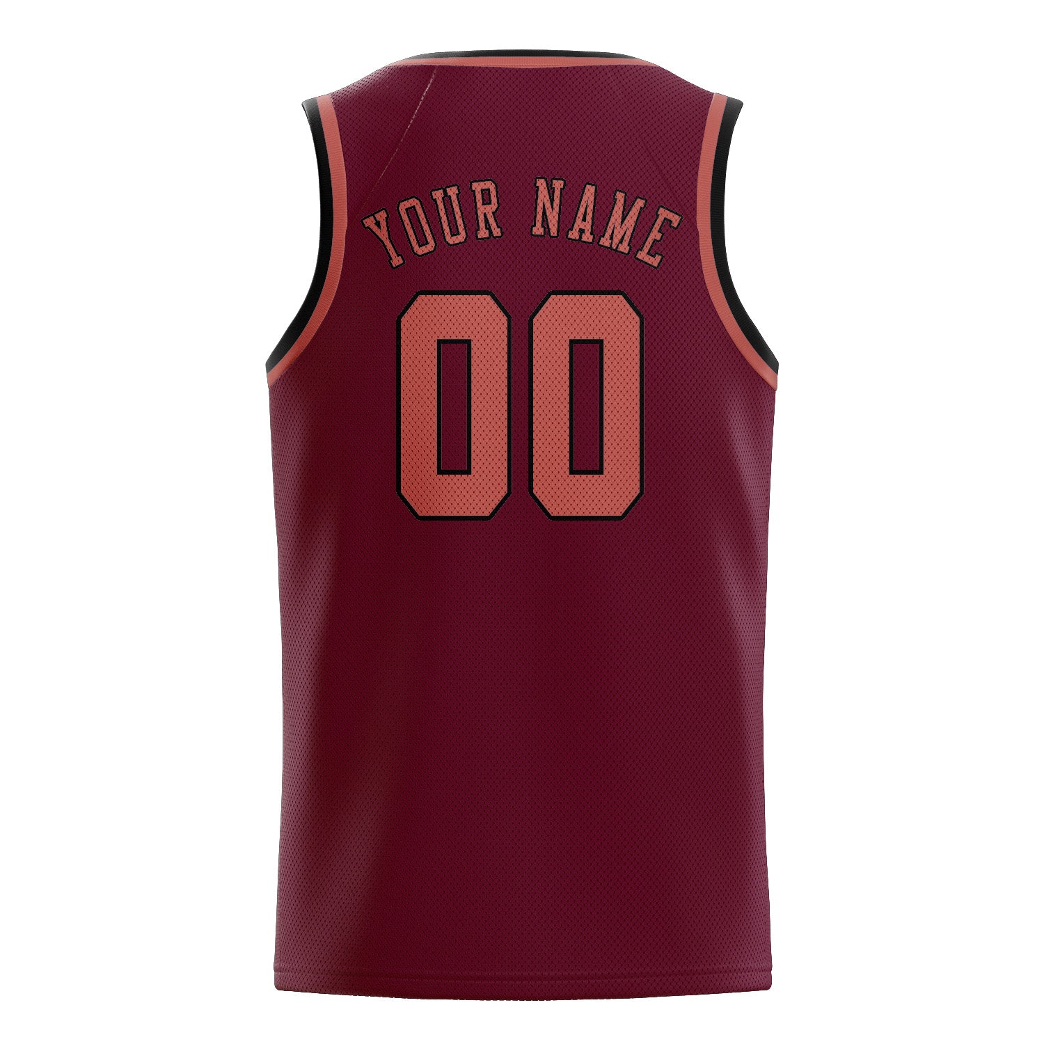 Maillot de basketball personnalisé Crimson Red Copper Rose