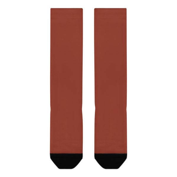 Chaussettes hautes corail personnalisées