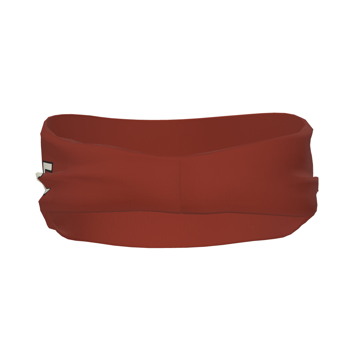 Bandeau de sport personnalisé rouge corail crème