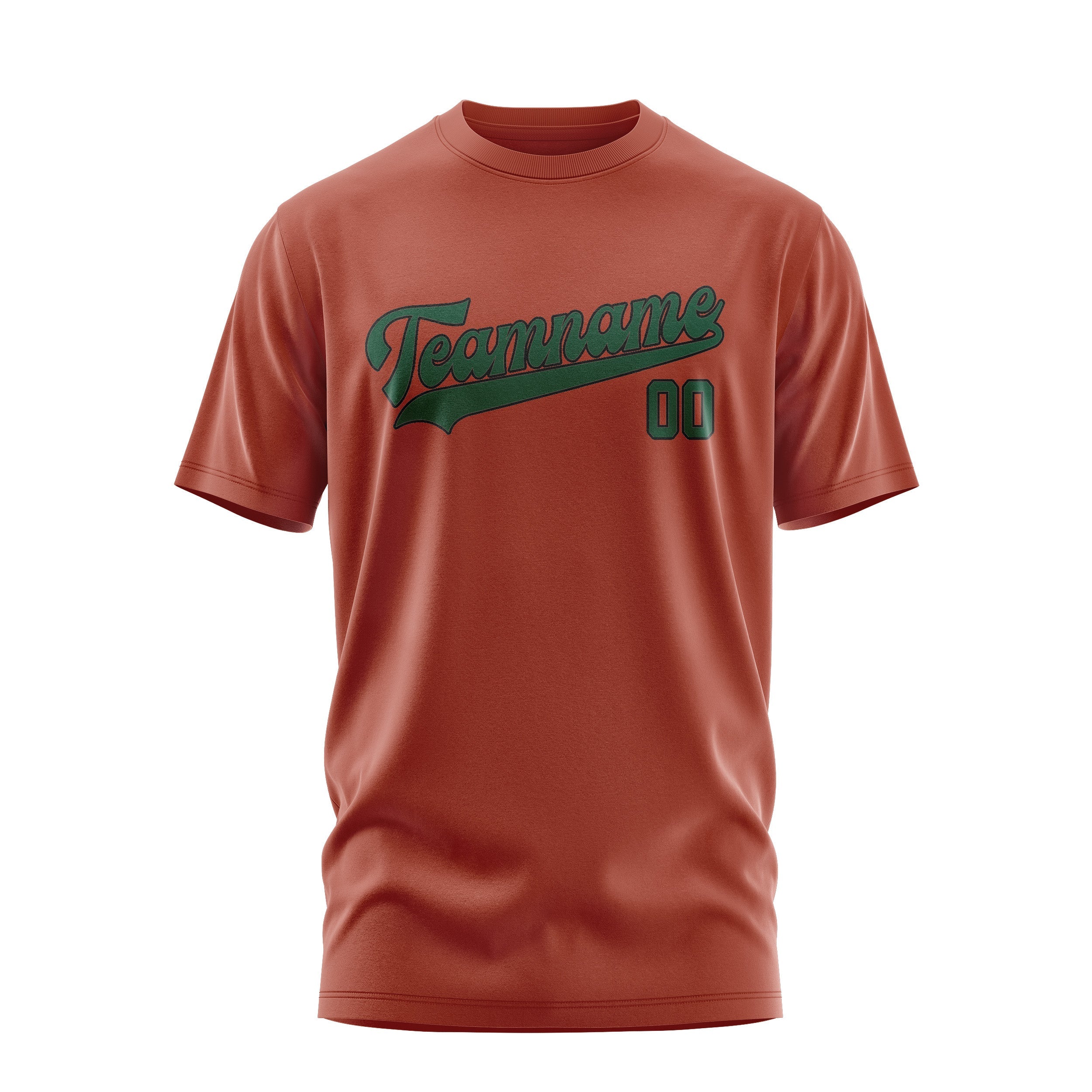 T-shirt personnalisé corail rouge vert