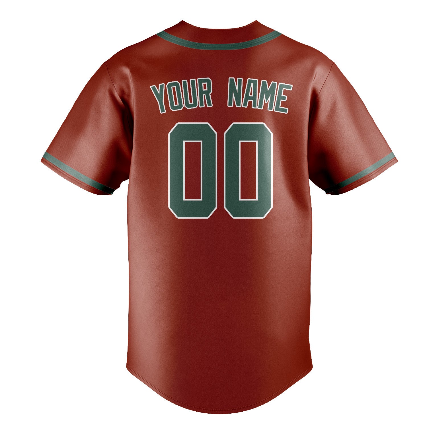 Maillot de baseball personnalisé corail rouge bleu vert