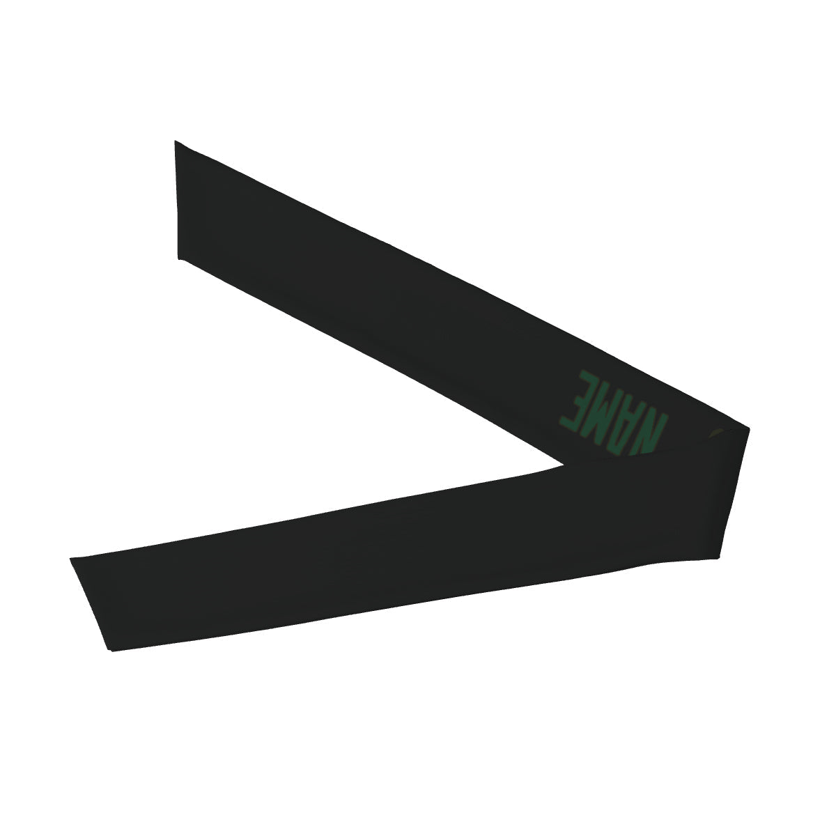 Bandeau noir et vert personnalisé