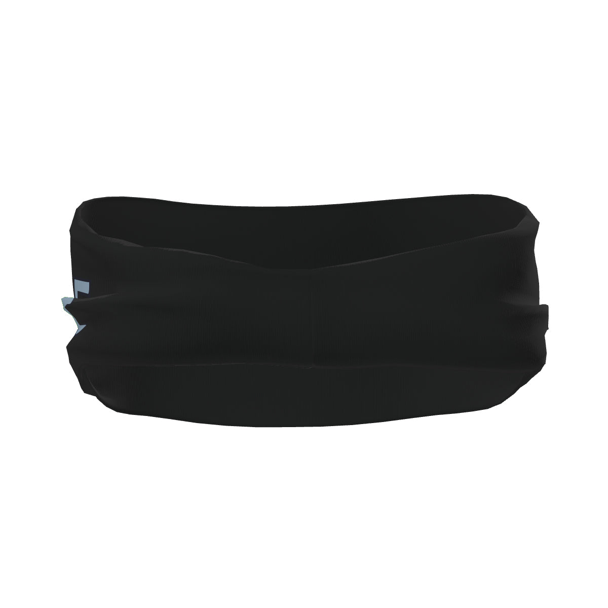 Bandeau de sport personnalisé noir et bleu clair