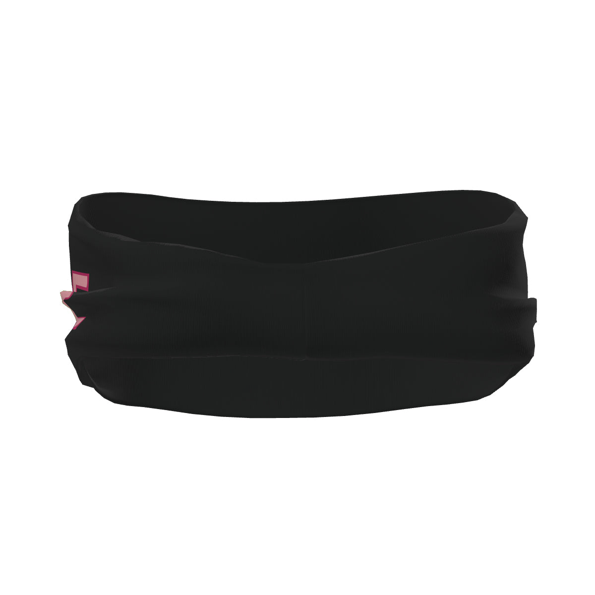 Bandeau de sport personnalisé noir et rose clair