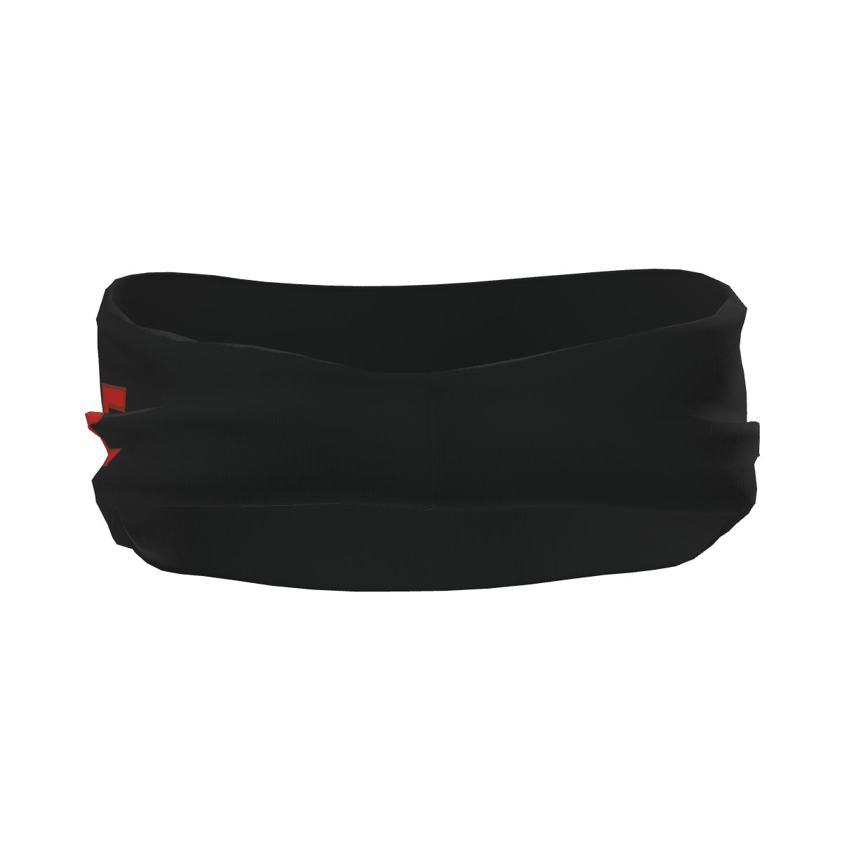 Bandeau de sport personnalisé noir, orange et rouge