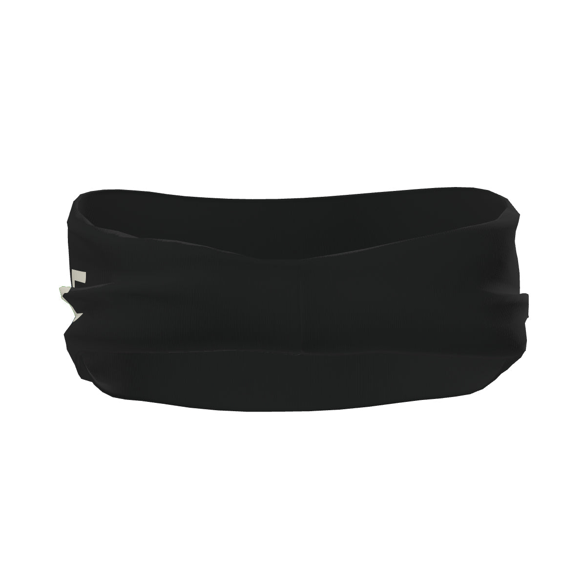 Bandeau de sport personnalisé noir et crème