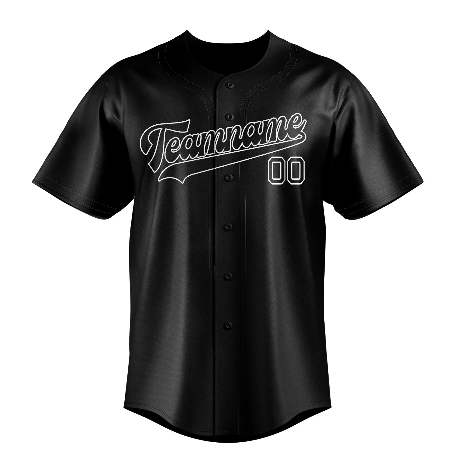 Maillot de baseball noir personnalisé