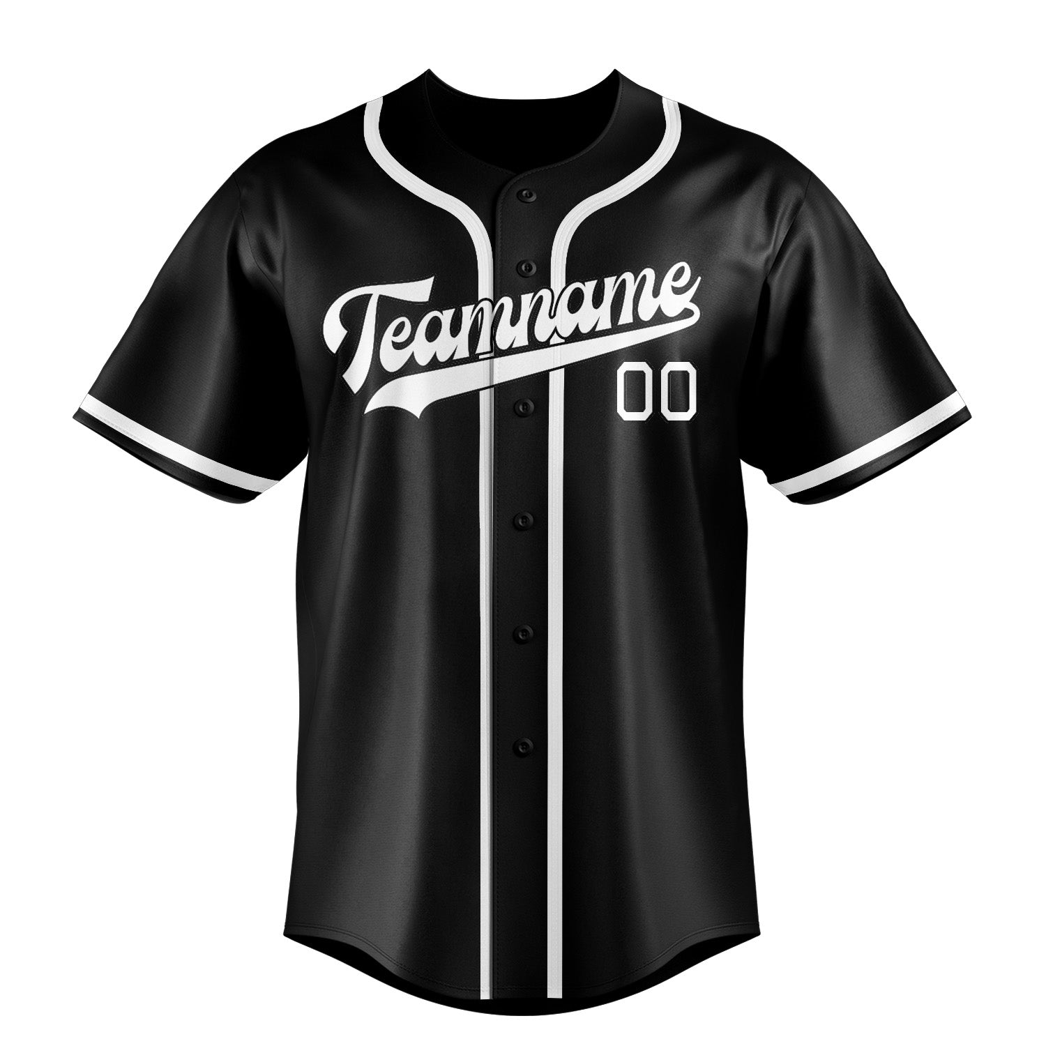 Maillot de baseball noir personnalisé