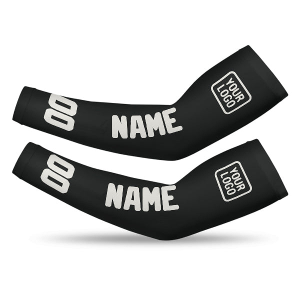 Manchon de bras personnalisé noir et blanc